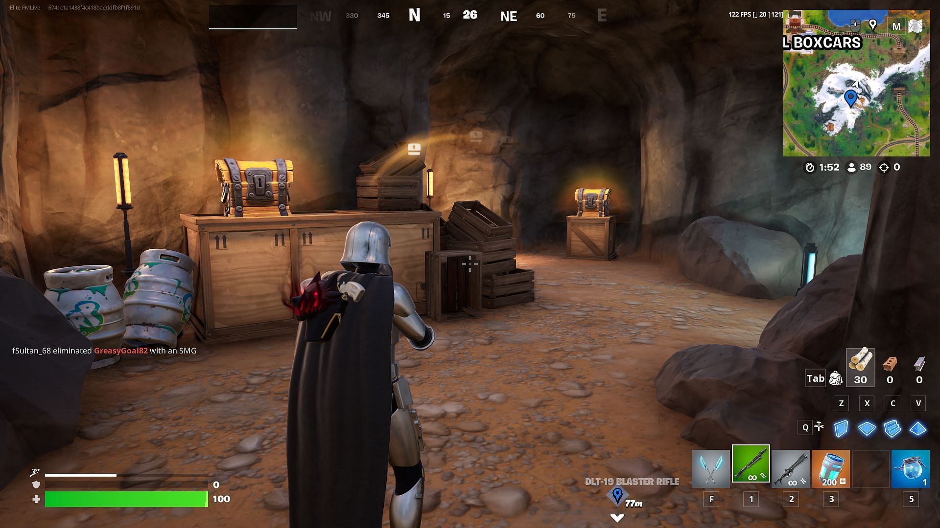 Enter and loot the secret cave in Fortnite Chapter 6 Season 3 (Image via Sportskeeda Gaming || Epic Games)